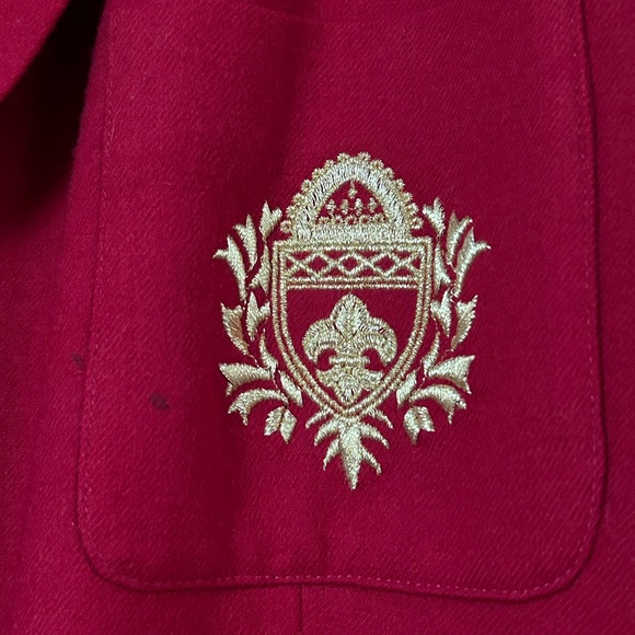 ⭐️ LAST CHANCE SALE! ⭐️ VTG Rena Rowan for Saville Red Blazer Wool Size 14W - Picture 2 of 14